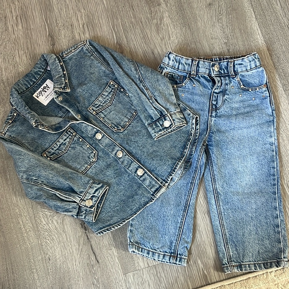 Kids Denim Jacket and Jean set